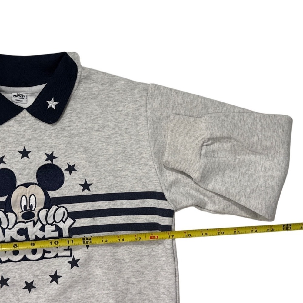 Rare vintage kids Disney Mickey Mouse grey pullover sweatshirt size 10-12 - Picture 7 of 7